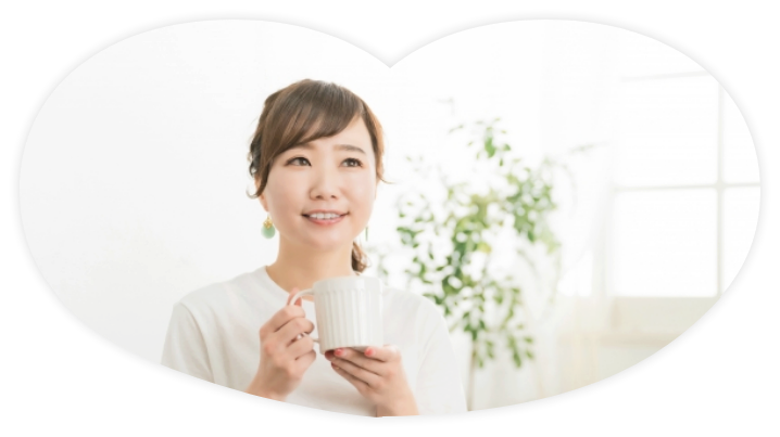 リラックスしている女性